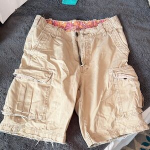Hollister Men's Tan Cargo Shorts